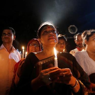 A candlelight vigil for the victims of the attack at the Holey Artisan Bakery in Dhaka on July 3, 2016. 