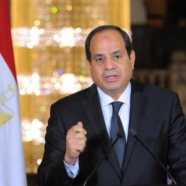 Egyptian President Abdel Fattah al-Sisi gives an address at the Ittihadiya presidential palace in Cairo, Egypt, May 26, 2017.