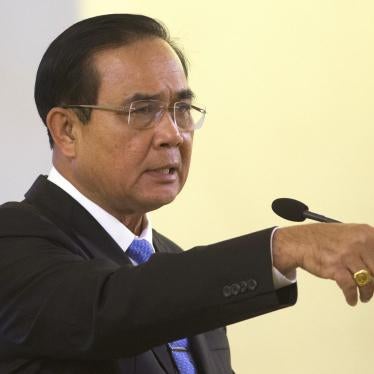 Thailand's Prime Minister Prayuth Chan-ocha speaks during a press conference about government's achievements at Government House in Bangkok, Thailand, Friday, Feb. 1, 2019. 