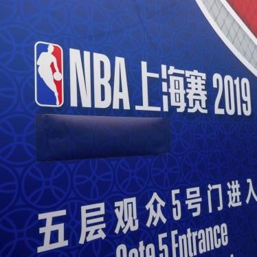 After the dustup around a tweet by general manager of the NBA’s Houston Rockets, Daryl Morey, workers removed sponsor stands in front of Mercedes-Benz Arena in Shanghai, ahead of the Los Angeles Lakers and Brooklyn Nets game.
