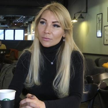 阿莲娜・波波瓦（Alyona Popova）律师接受美联社专访，俄罗斯莫斯科。